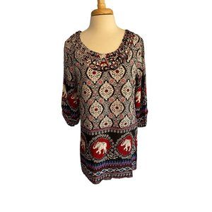 Blossom by P Elephant Bohemian Tunic Women's S